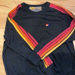 Aviator nation red stripe crew neck!